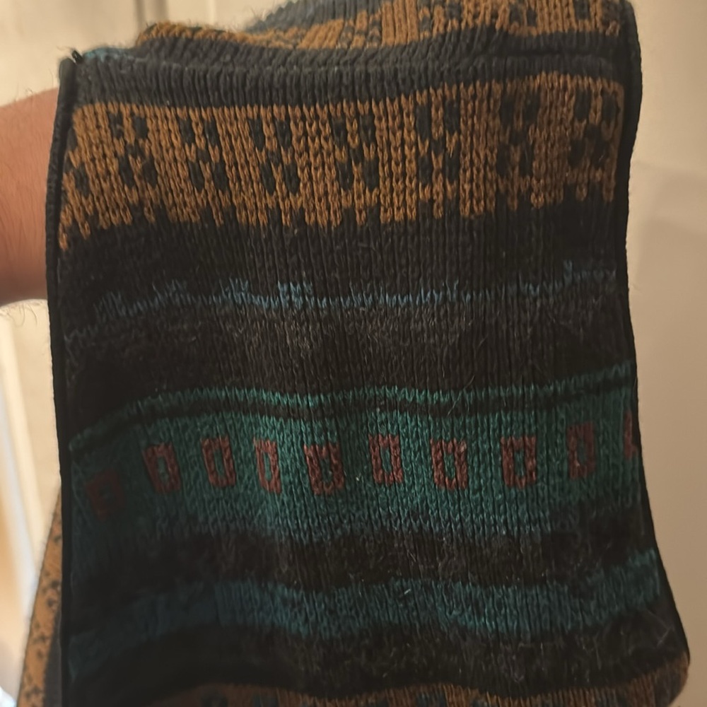 Striped Knit Vest with Button Closure - Picture 3 of 3